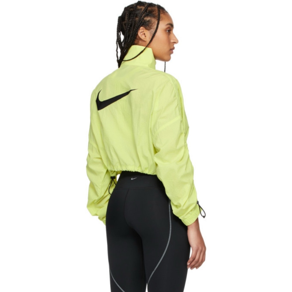 Nike Yellow Ripstop Cropped Jacket - Picture 7 of 9